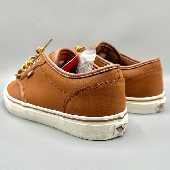 Vans Atwood Leather Brown Marshmallow Men's VN0A327LLYV - Picture 4 of 5